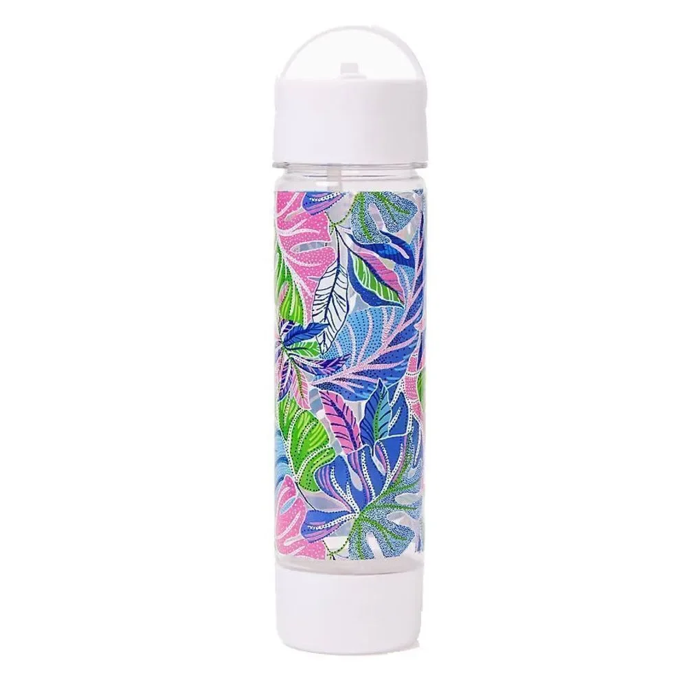 NIB Lilly Pulitzer Blue Grotto Beleaf in Yourself 24 Oz. Water Bottle